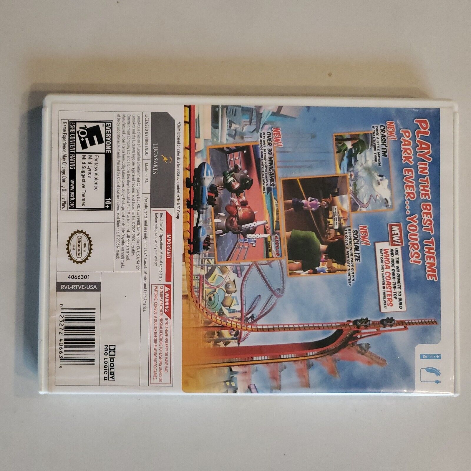 Thrillville: Off the Rails (Nintendo Wii, 2007)