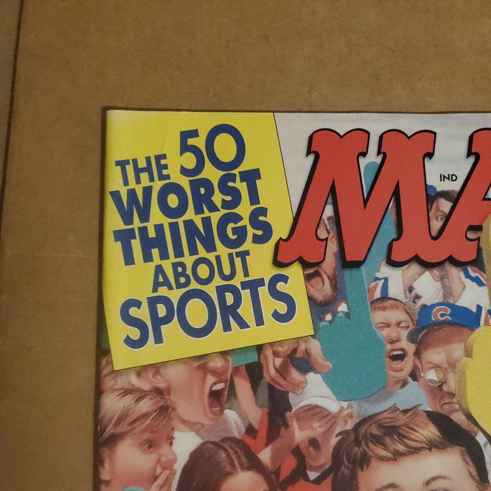 2001 (Aug.)  Mad Magazine, #408 The 50 Worst Things About Sports ~  Very Good +