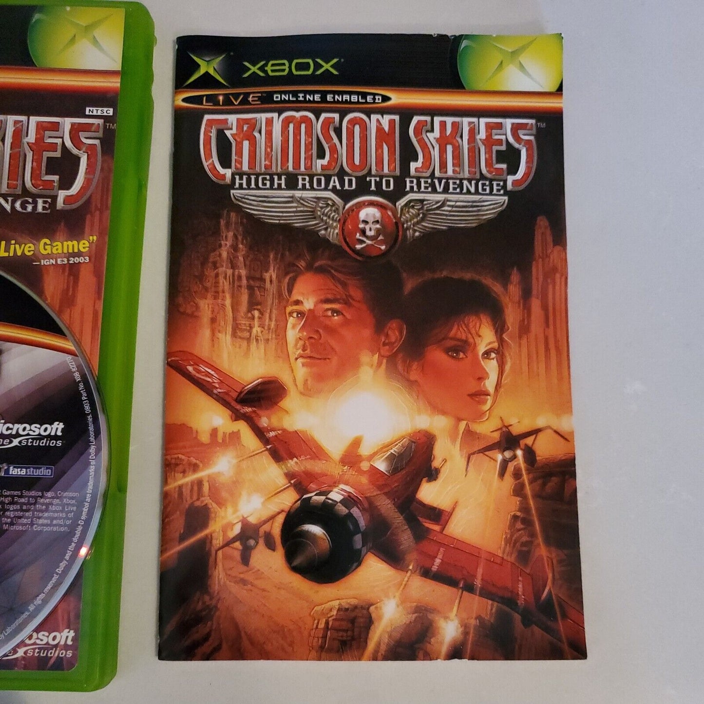 Xbox Crimson Skies High Road To Revenge Complete CIB SB2