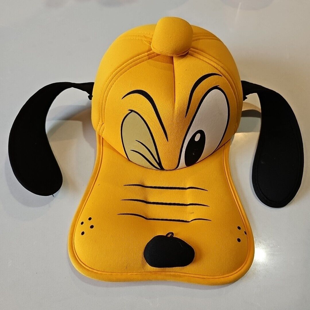 VINTAGE Disney Parks Pluto Plush Hat with Floppy Ears Adult One Size Goofy’s Dog