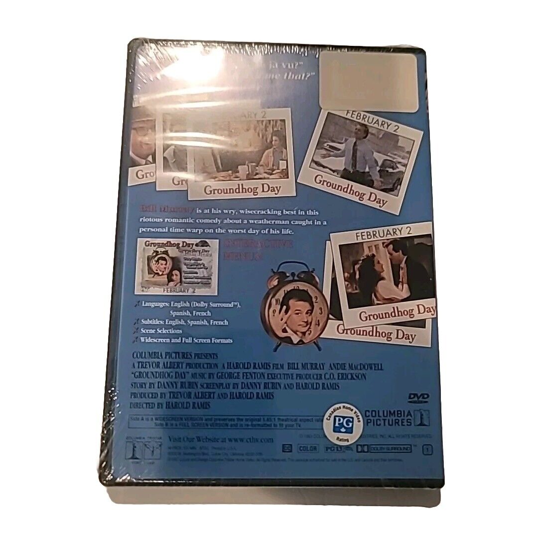 Groundhog Day (DVD, 1993 Wide/Full Screen) Bill Murrays Best Performance.