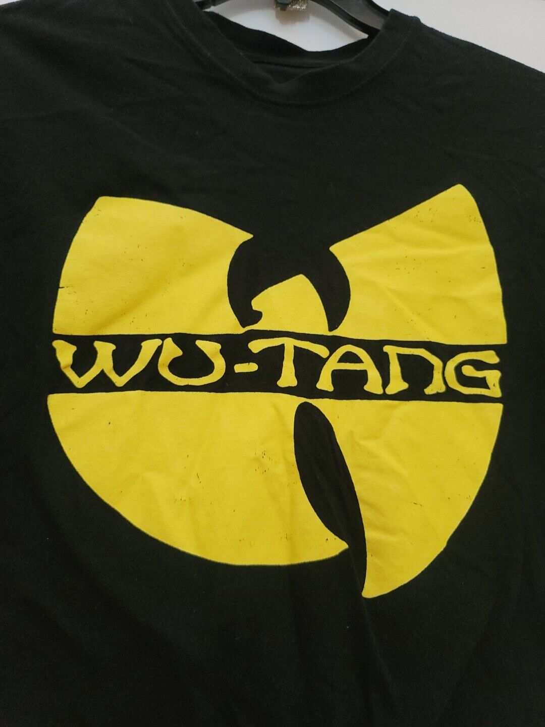 WU-TANG Clan (Large) Graphic Logo Black Hip Hop Rap T-Shirt