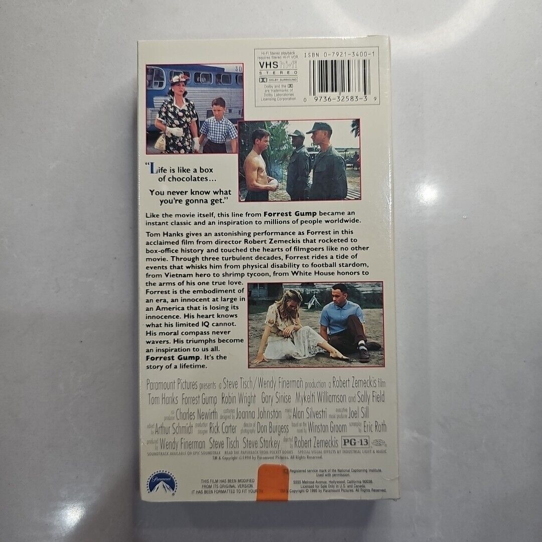 Forrest Gump (VHS, 1995) Brand New SEALED! Tom Hanks