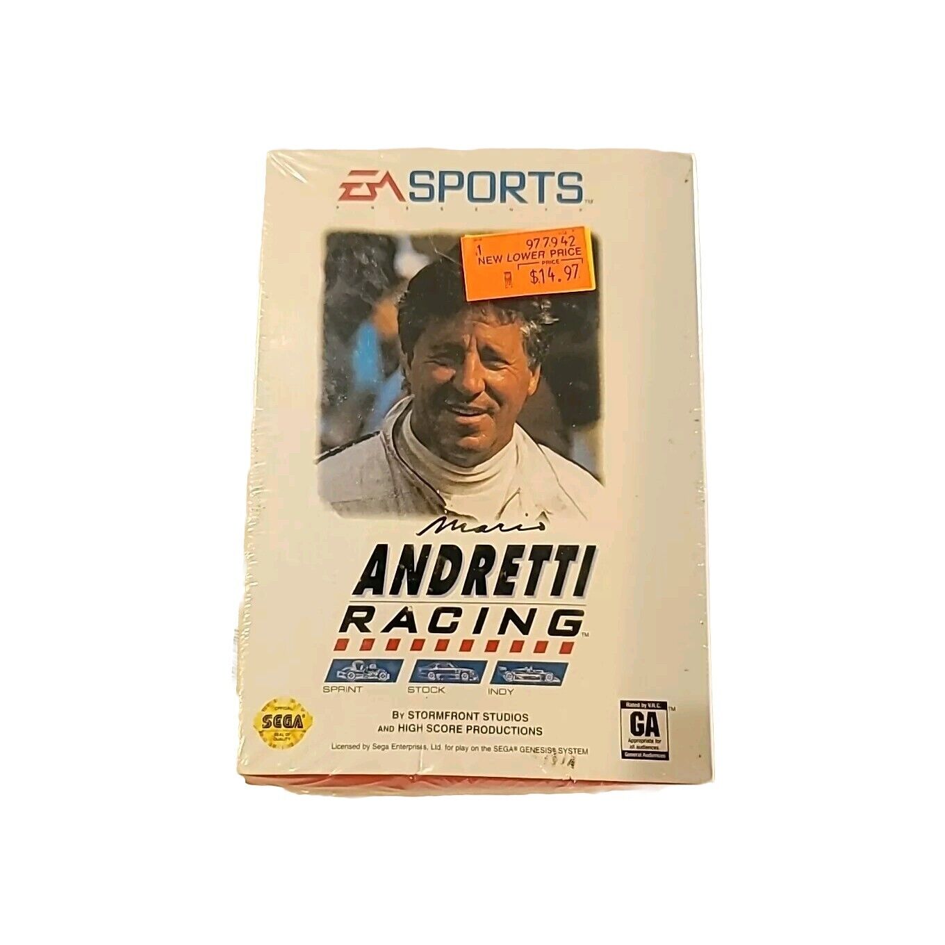 MARIO ANDRETTI Racing SEGA Genesis EA SPORTS 1994 Game **NEW, Still Sealed**