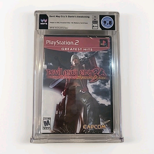 Devil May Cry 3 DMC Capcom GH Dante's Awakening PS2 New Sealed VGA WATA A++ 9.8