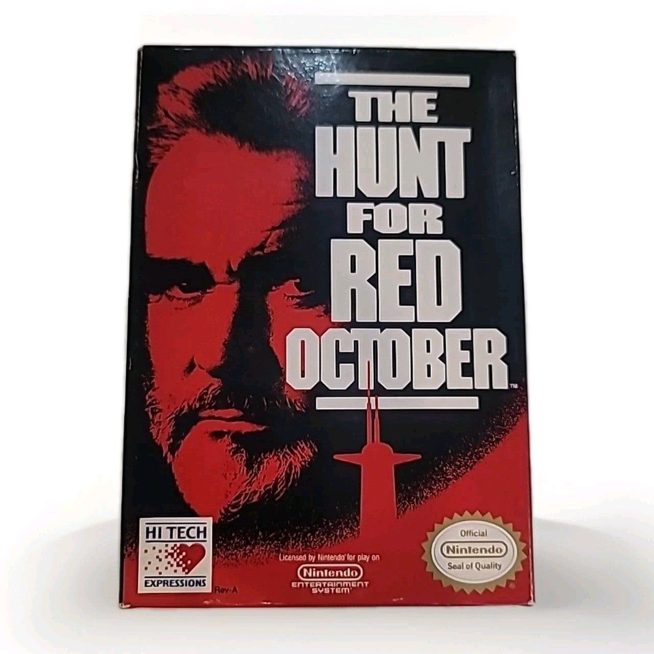 The Hunt for Red October complete in box nintendo nes connery film 