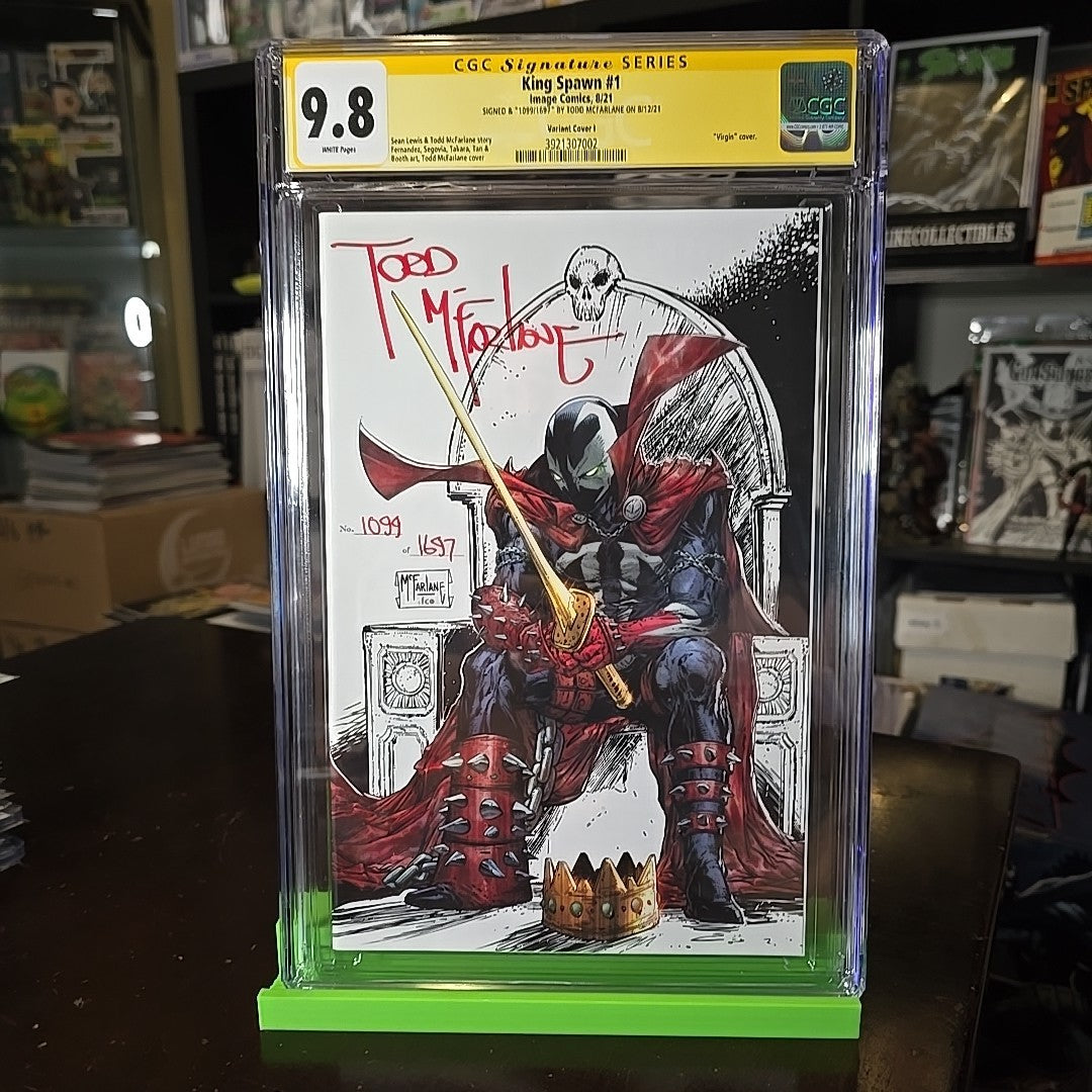 KING SPAWN #1 1:250 VARIANT CGC 9.8 SIGNED BY TODD MCFARLANE #1099/1697