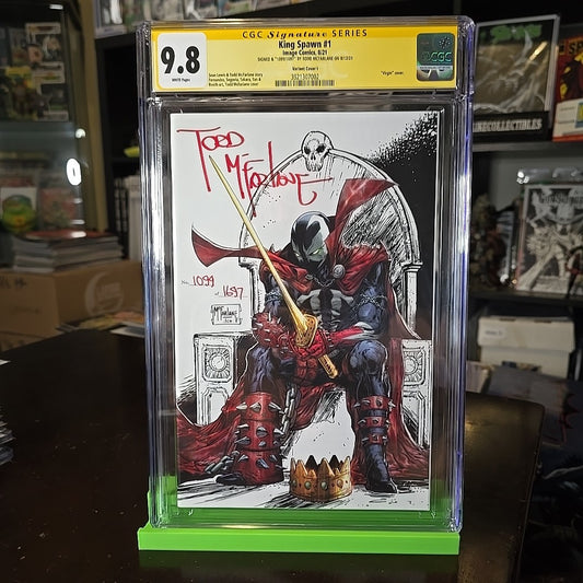 KING SPAWN #1 1:250 VARIANT CGC 9.8 SIGNED BY TODD MCFARLANE #1099/1697