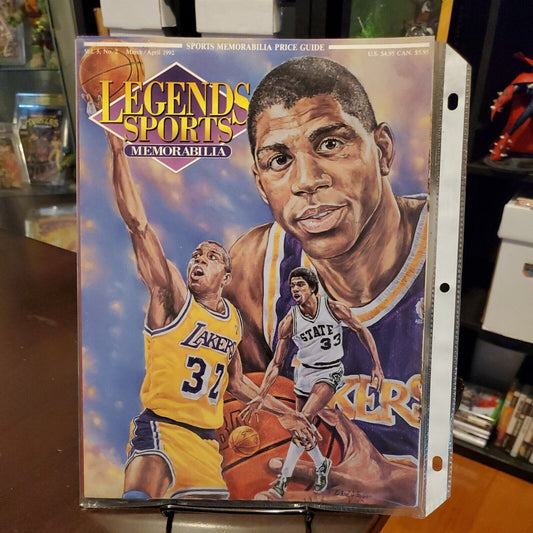 Magic Johnson Legends Sports Memorabilia Vol. 5, No. 2 March/April 1992 - mint