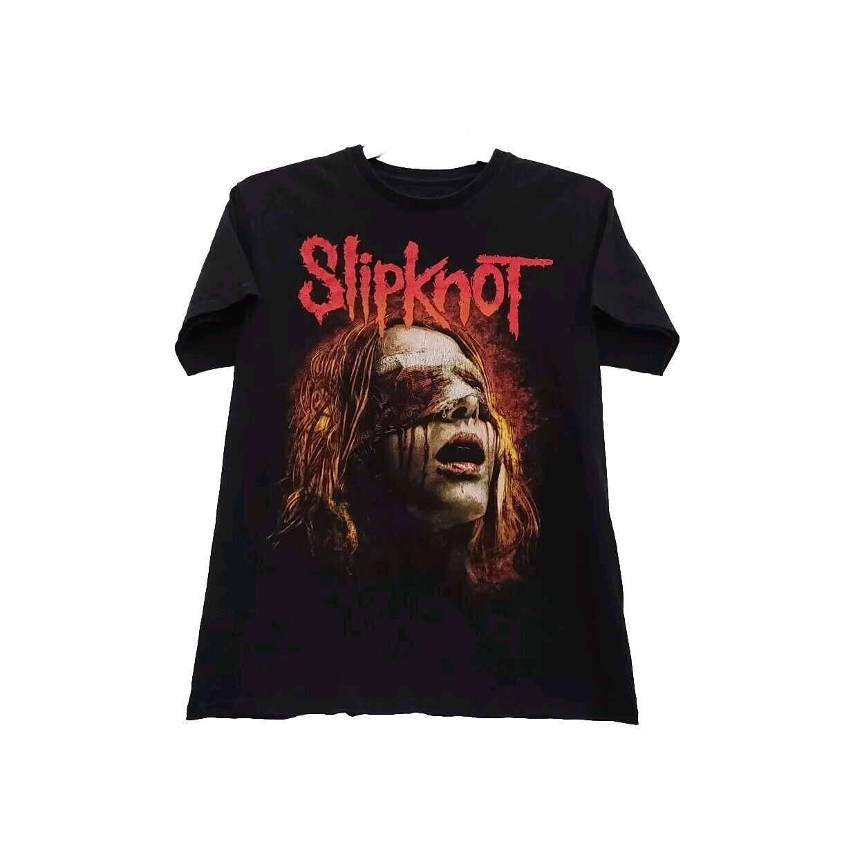 Vintage Y2K Slipknot Bloody Blindfold Eyes Graphic Grunge Metal Band T-Shirt M