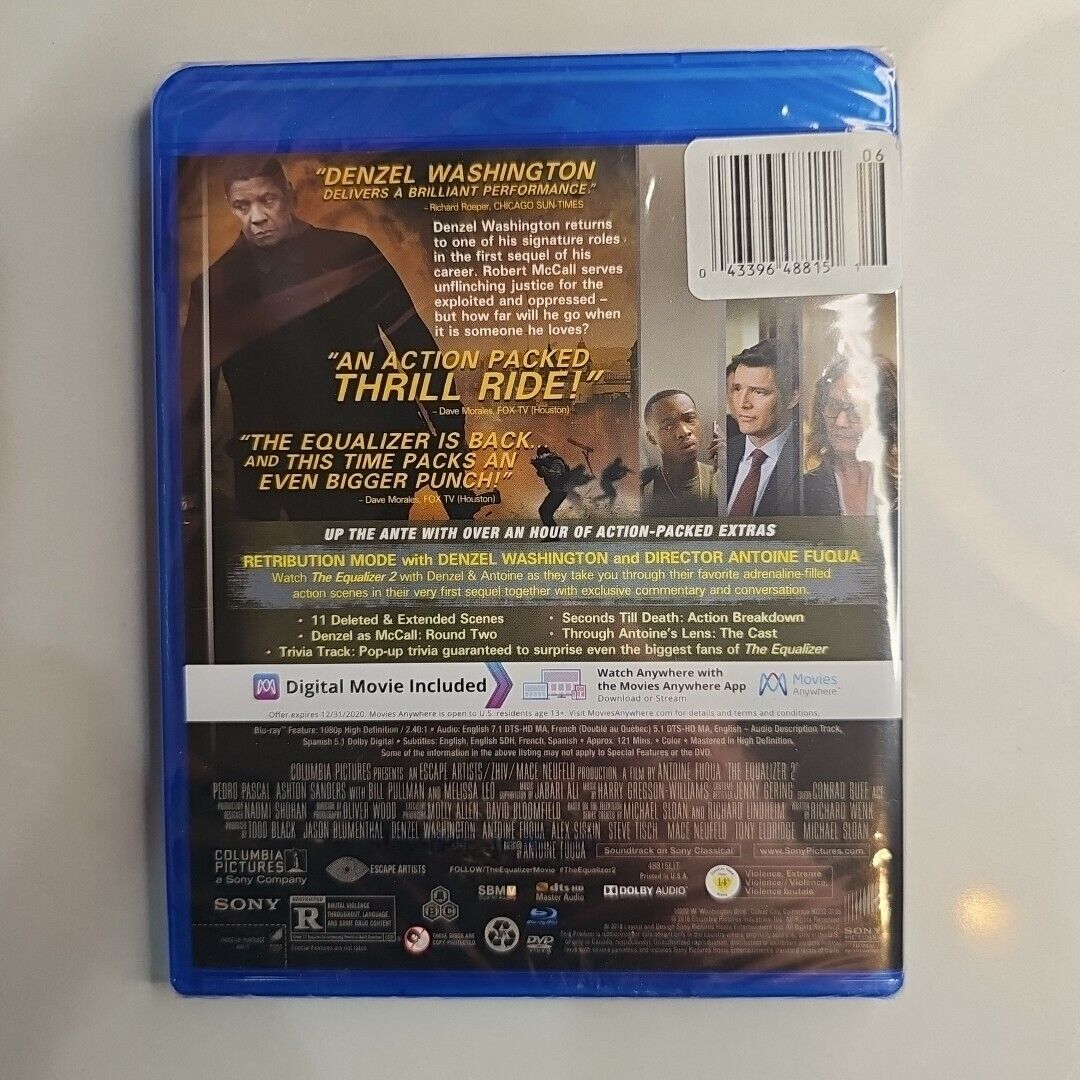 New Equalizer 2 (Blu-ray / DVD + Digital)