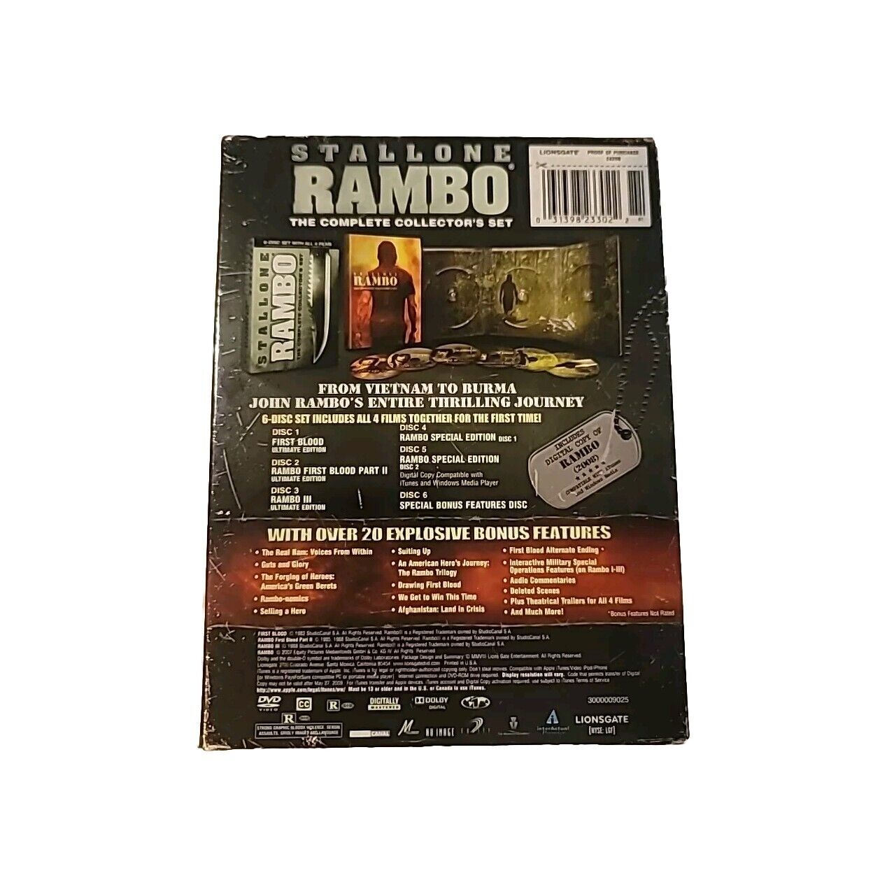 Rambo Complete Collectors Set DVD Conrad Palmisano(DIR)