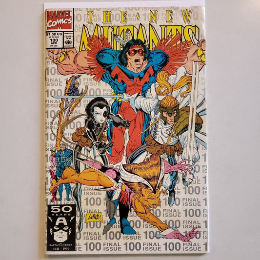 New Mutants #100 X-Force 1st App Gold 2nd Print Variant 1991 Marvel Comics VG