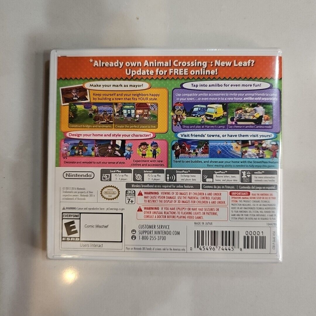 Animal Crossing New Leaf (Nintendo 3DS) BRAND NEW & FACTORY SEALED