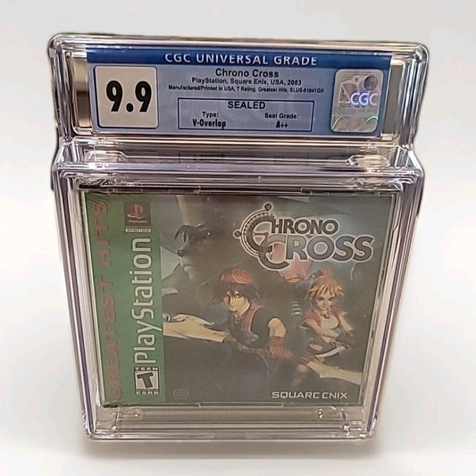 Chrono Cross SONY PLAYSTATION 1 BRAND NEW SEALED PS1 CGC Graded 9.9 A++ Greatest