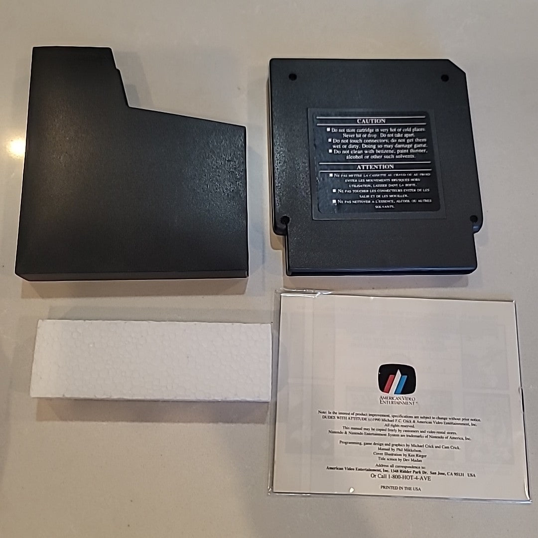 Dudes With Attitude (Nintendo Entertainment System, 1990) NES Cart CIB