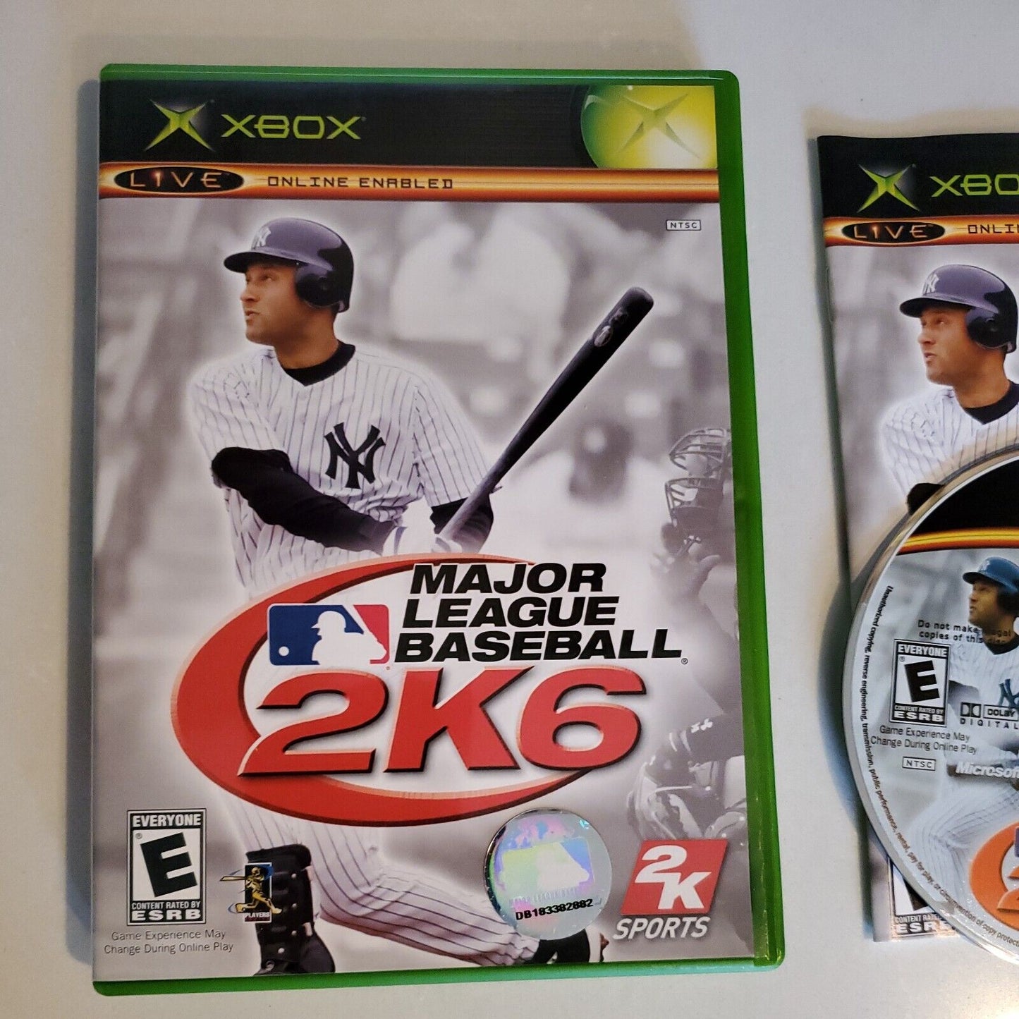 Xbox - MAJOR LEAGUE BASEBALL 2K6 Video Game Complete CIB SB2