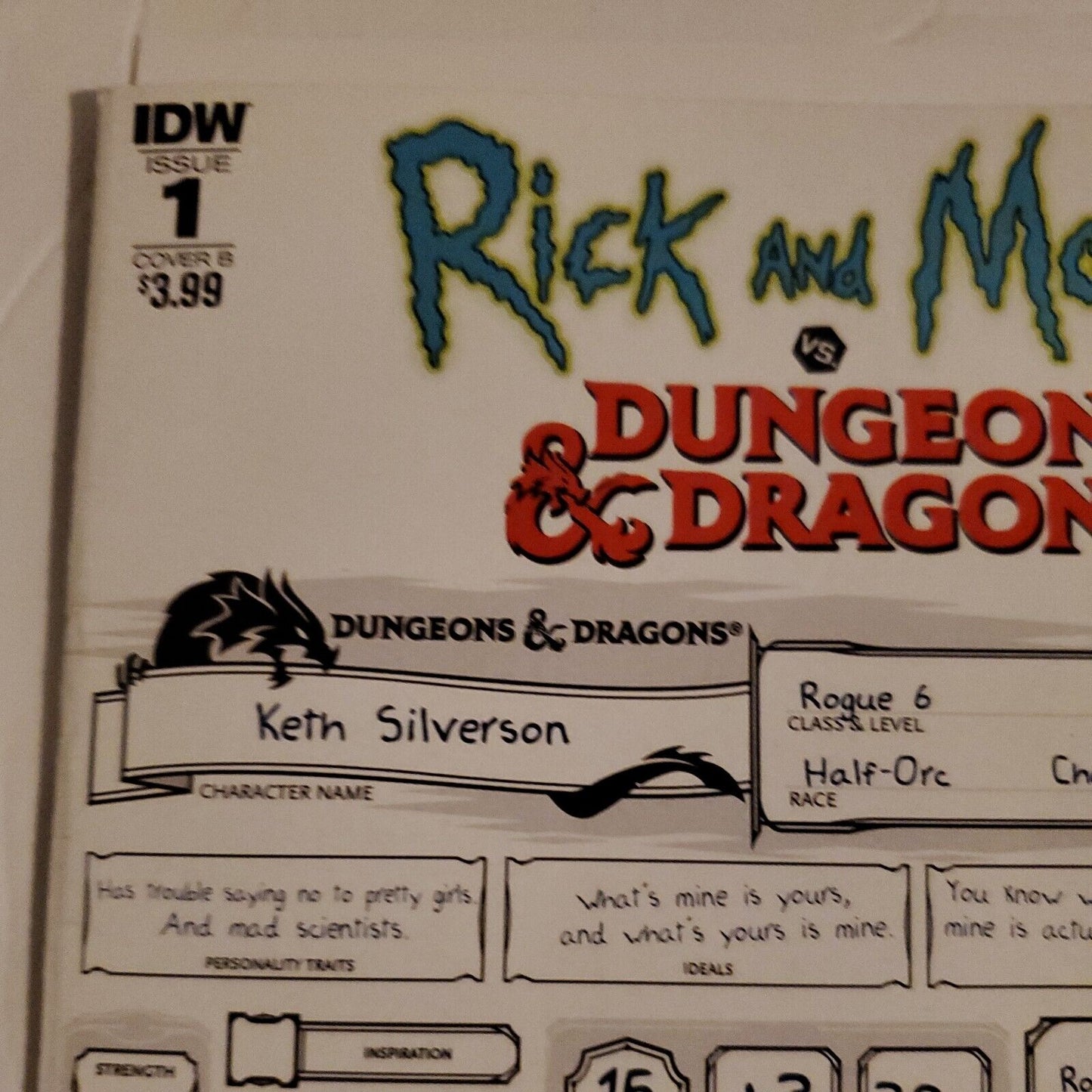 Rick And Morty Dungeons & Dragons Cover B #1 IDW F