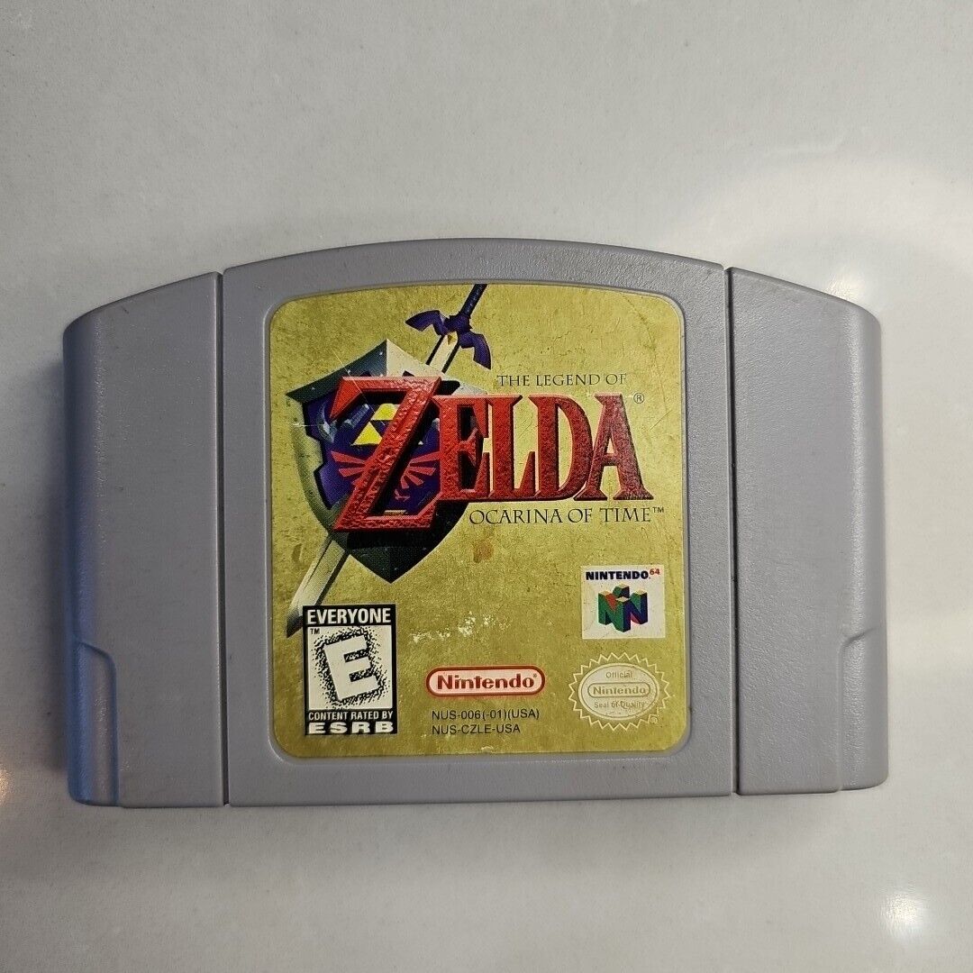 Legend Of Zelda Ocarina Of Time Nintendo 64 1998 N64 w/ Manual Tested Save Works