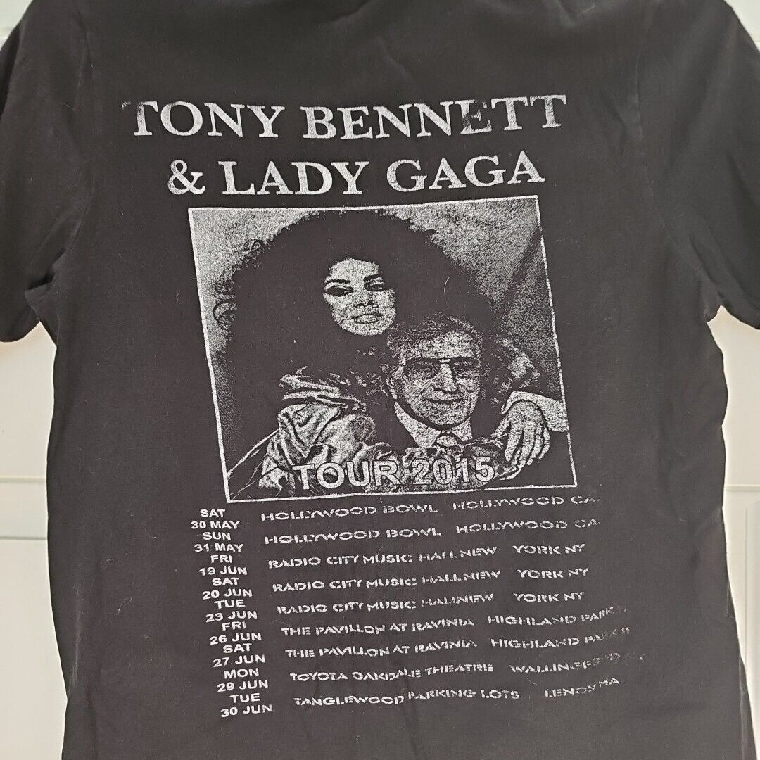 Lady Gaga Tony Bennett 2015 Unisex Graphic Concert T-Shirt Top Small