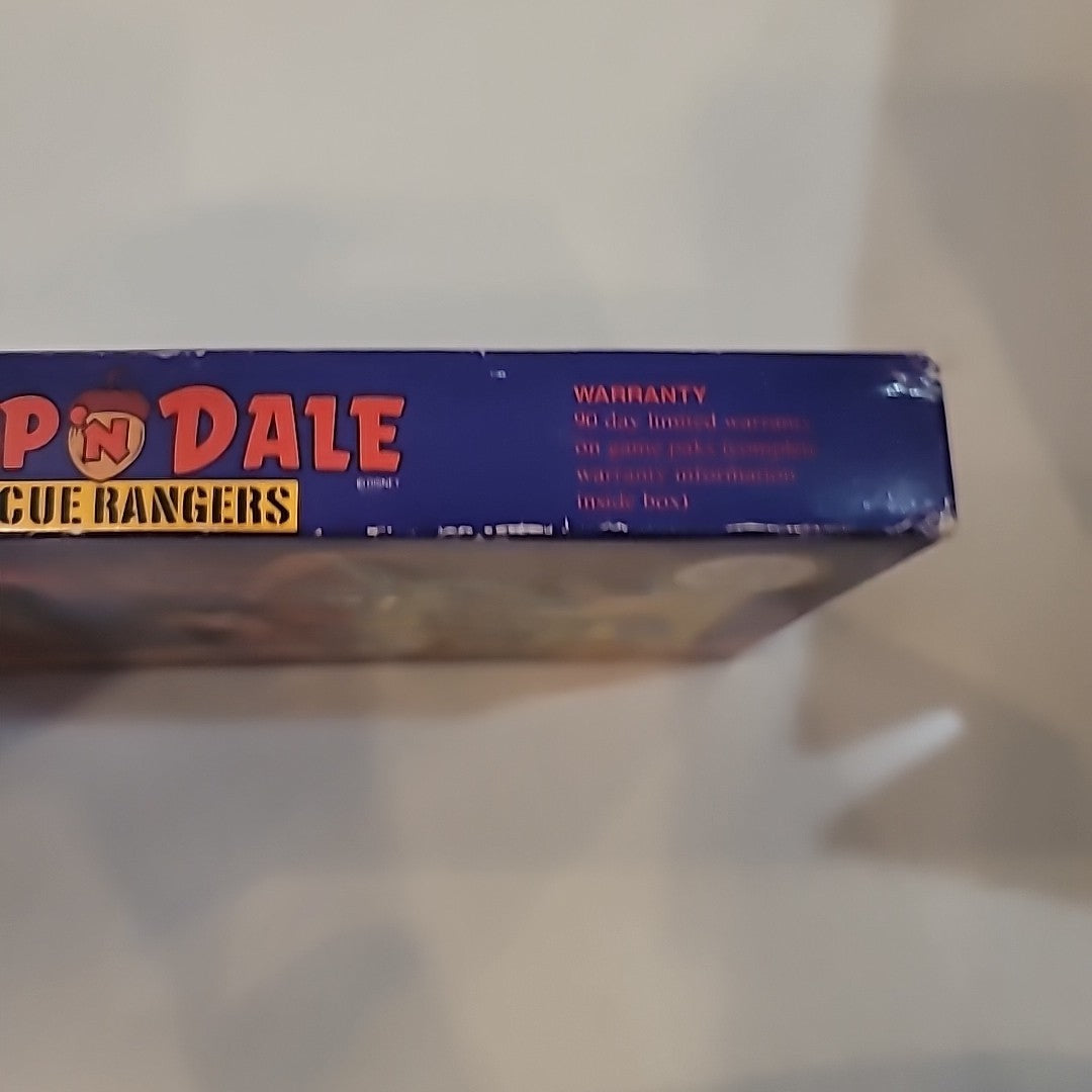 1990 NINTENDO NES CAPCOM DISNEY CHIP 'N DALE RESCUE RANGERS, CART BOX MANUAL