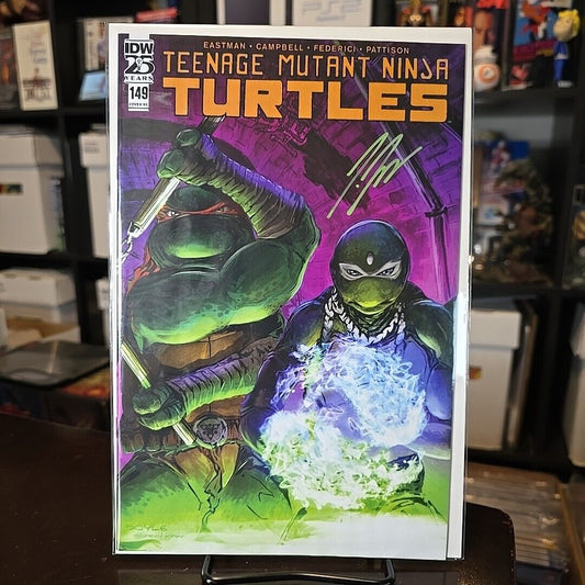 TMNT TEENAGE MUTANT NINJA TURTLES 149 NM Joe Doyle SIGNED Greg Horn VARIANT