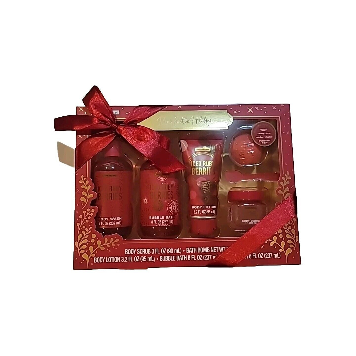 5pcs Gift Set Signature Scent Theory Iced Ruby Berries