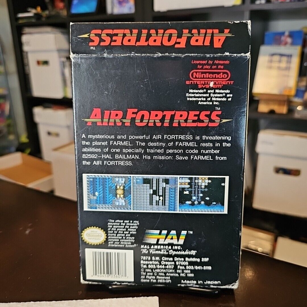 Air Fortress Nintendo NES Video Game HAL 1989 No MANUAL