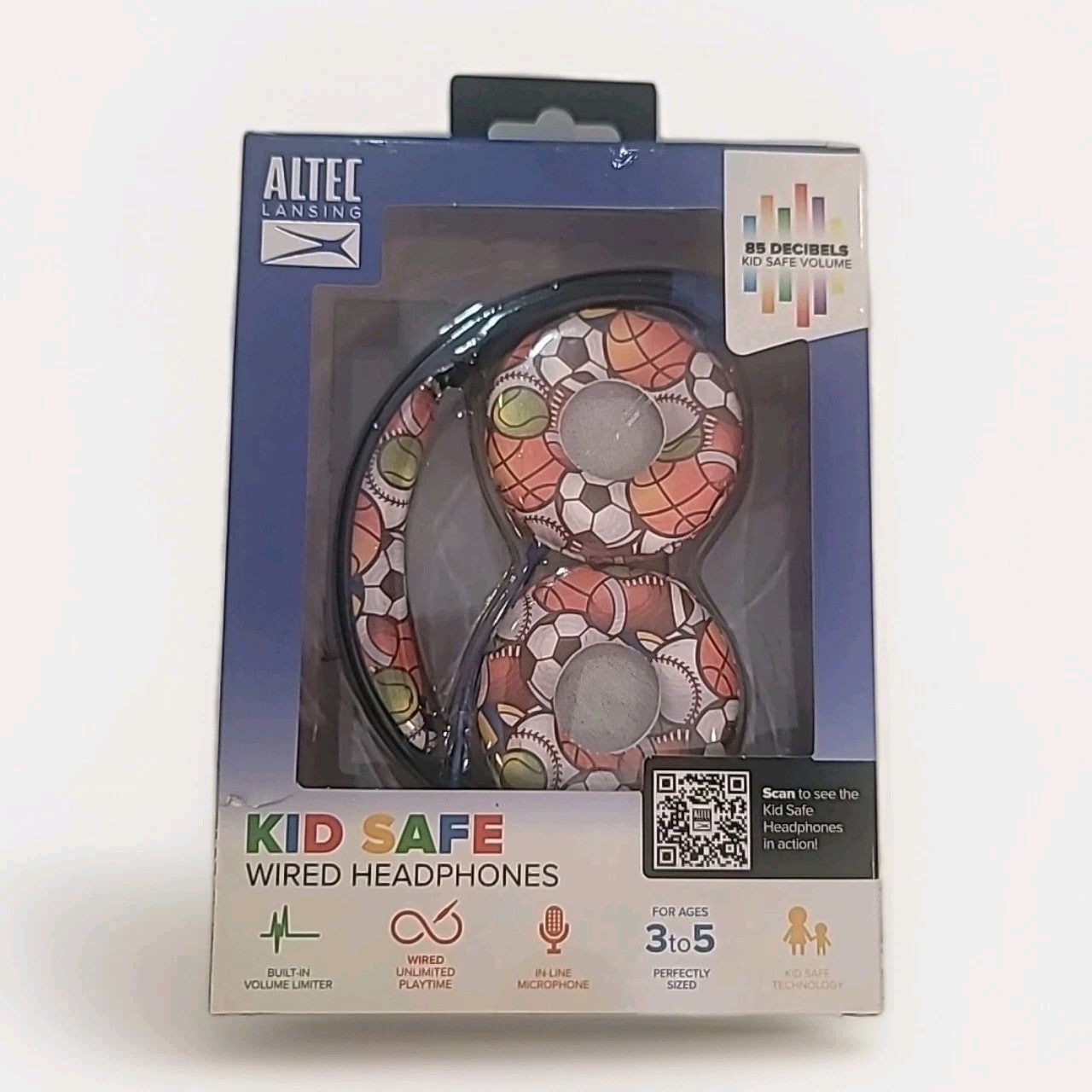 Altec Lansing Kid Safe Volume Limiting Wired Headphones  Sport Design