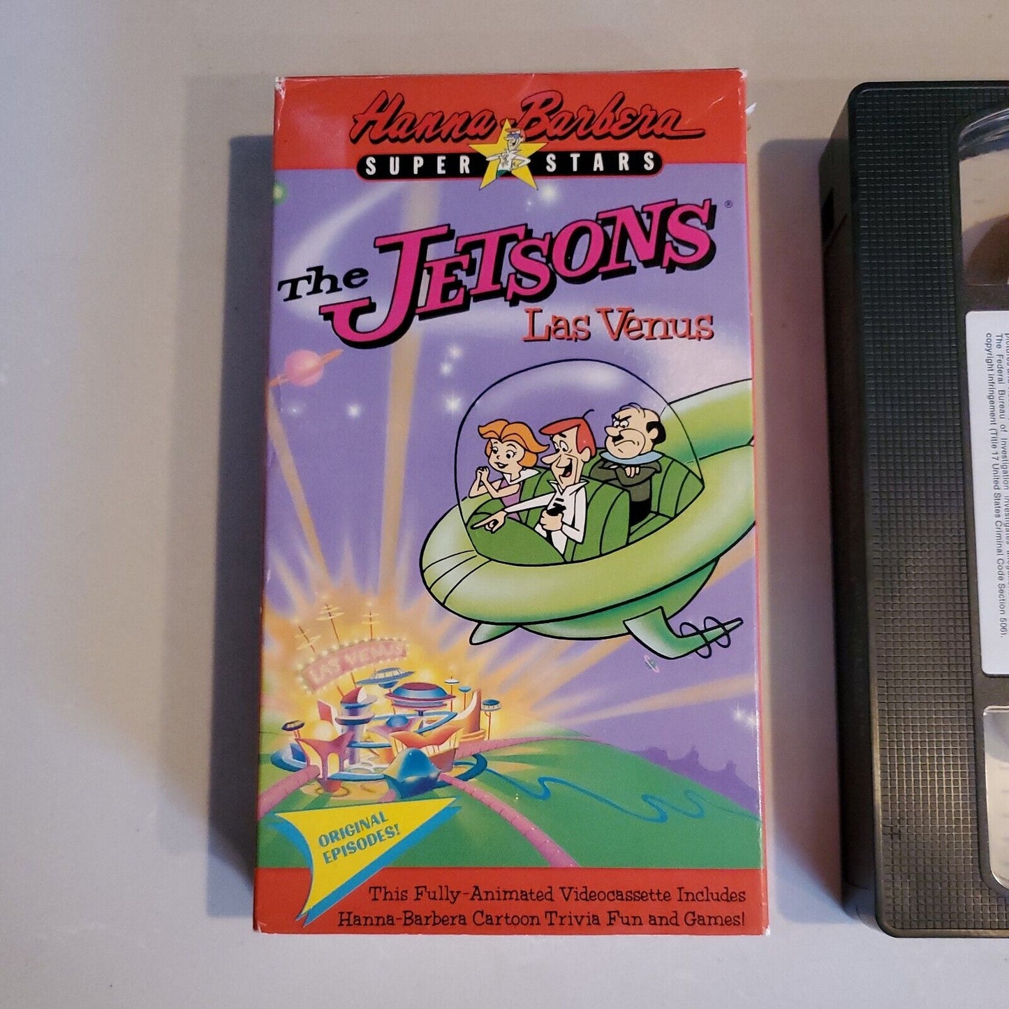 The Jetsons Las Venus VHS Hanna Barbera Home Video Tape Super Stars SB2