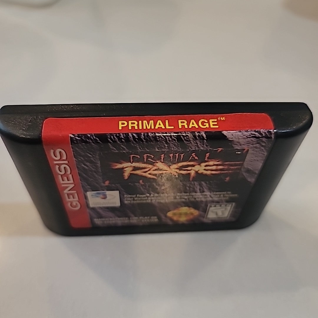 Primal Rage Sega Genesis 1995 Tested Nice Works Cart Only 