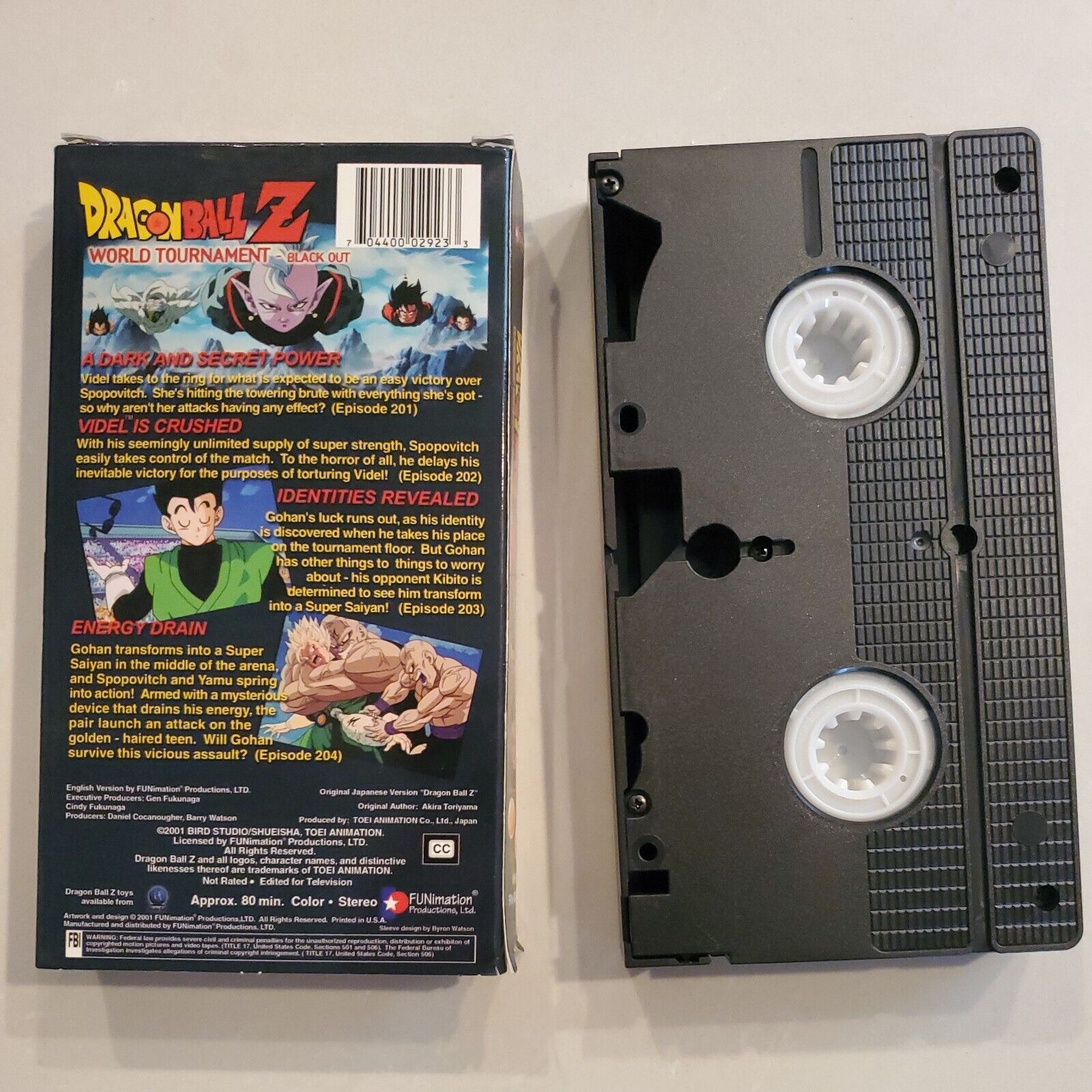 Dragon Ball Z - World Tournament: Blackout (VHS, 2001, Edited) BB1