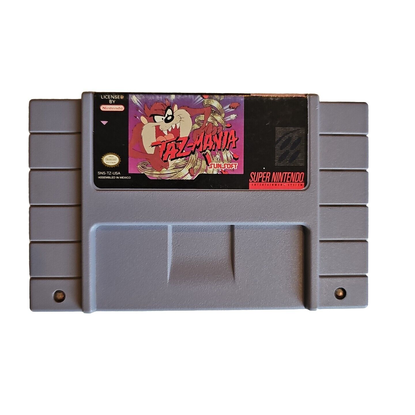 Taz-Mania (Super Nintendo SNES, 1993) Cart Only Tested Cleaned