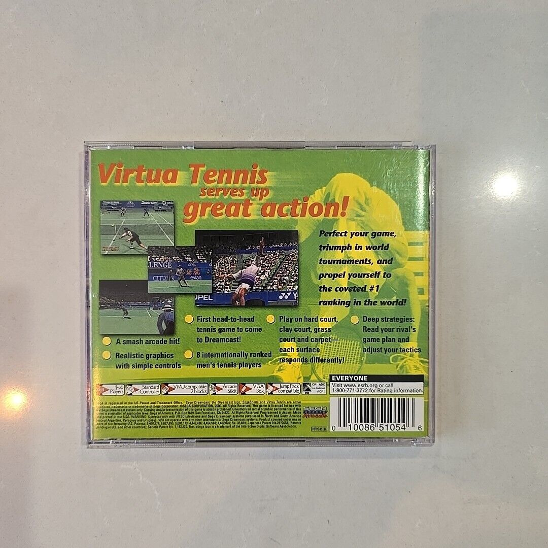 Virtua Tennis (Sega Dreamcast, 2000) CIB COMPLETE