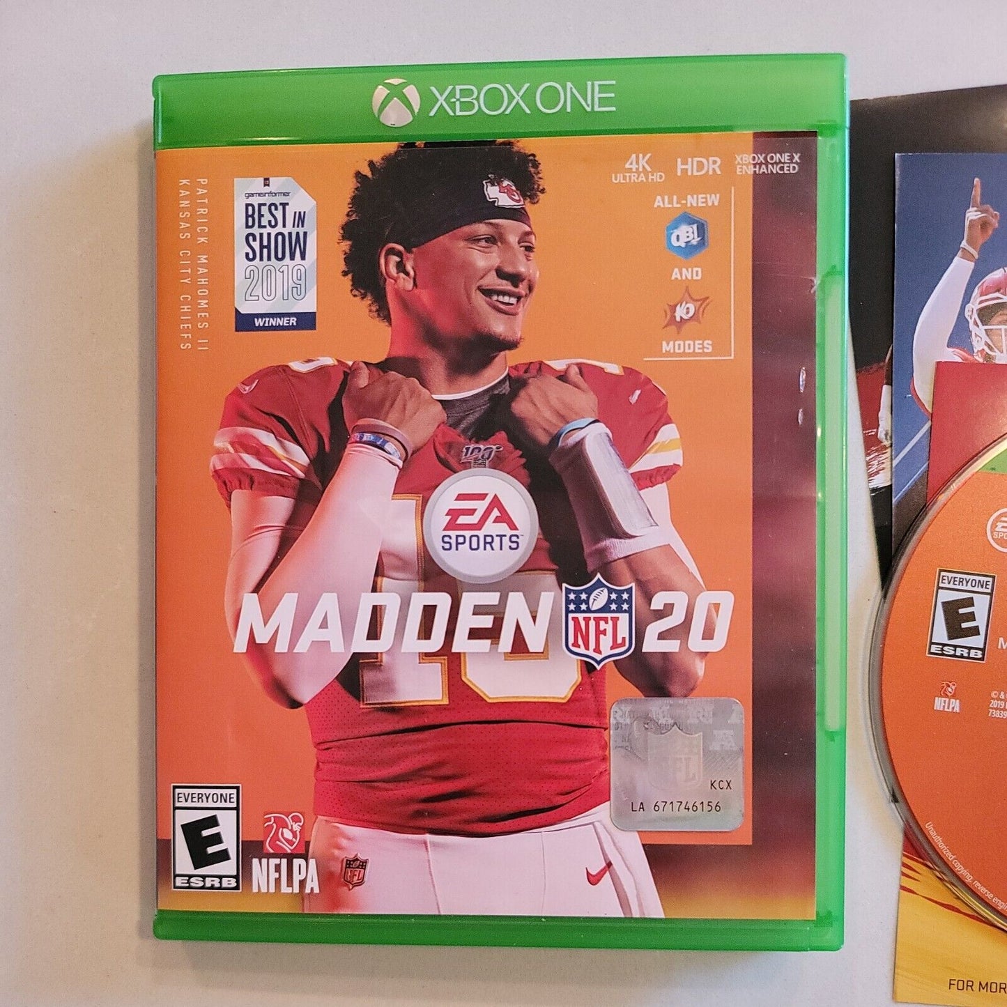 Madden NFL 20 - Microsoft Xbox One (Used) CIB Complete SB10