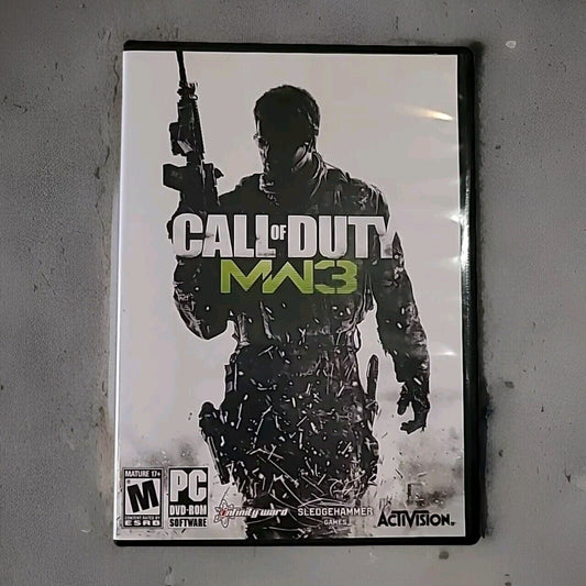 Call of Duty: Modern Warfare 3 (PC, 2011) Computer Game Box And 2 Discs