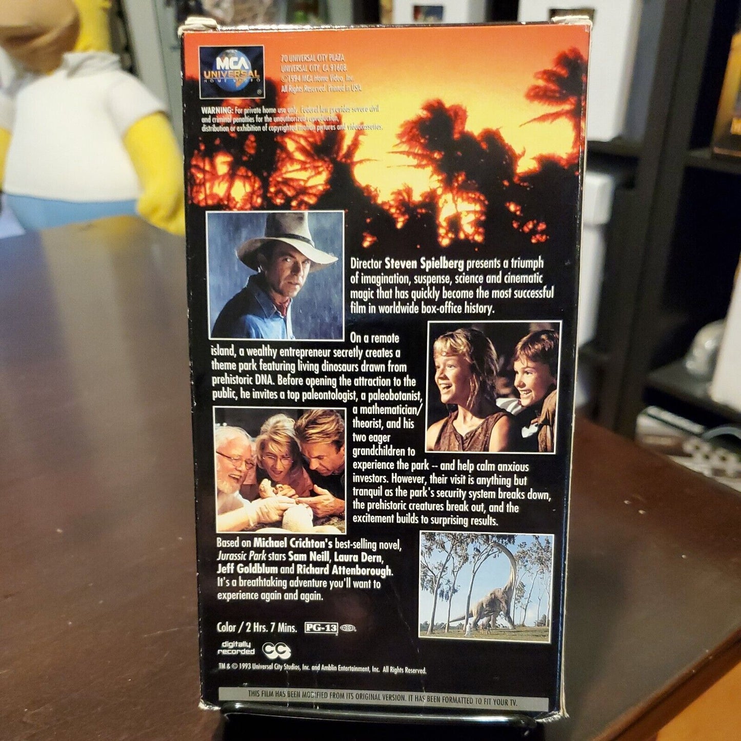 Jurassic Park - 1993 VHS - Universal Home Video Working