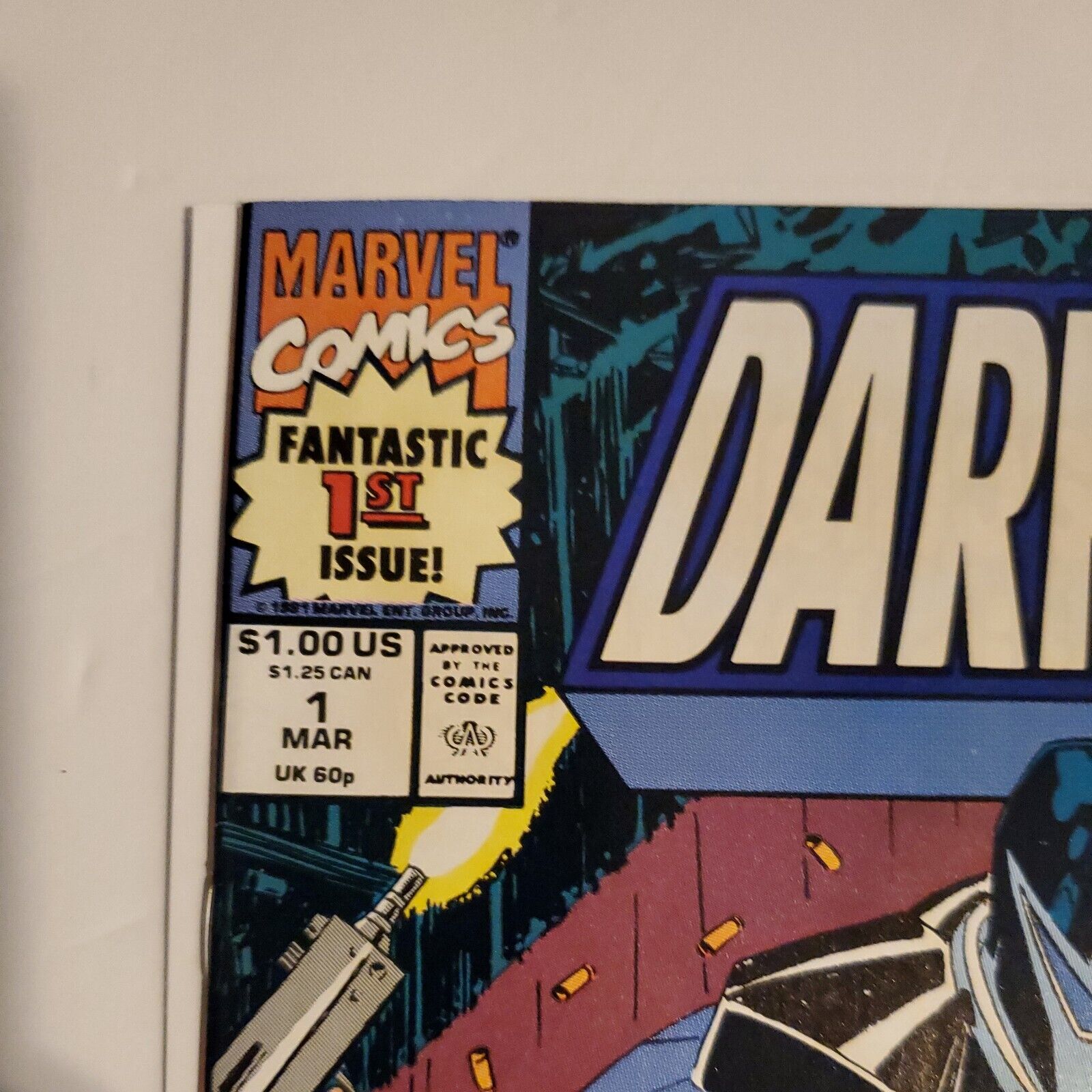 Darkhawk #1 Direct Market Edition ~ VF+ ~ 1991 Marvel Comics