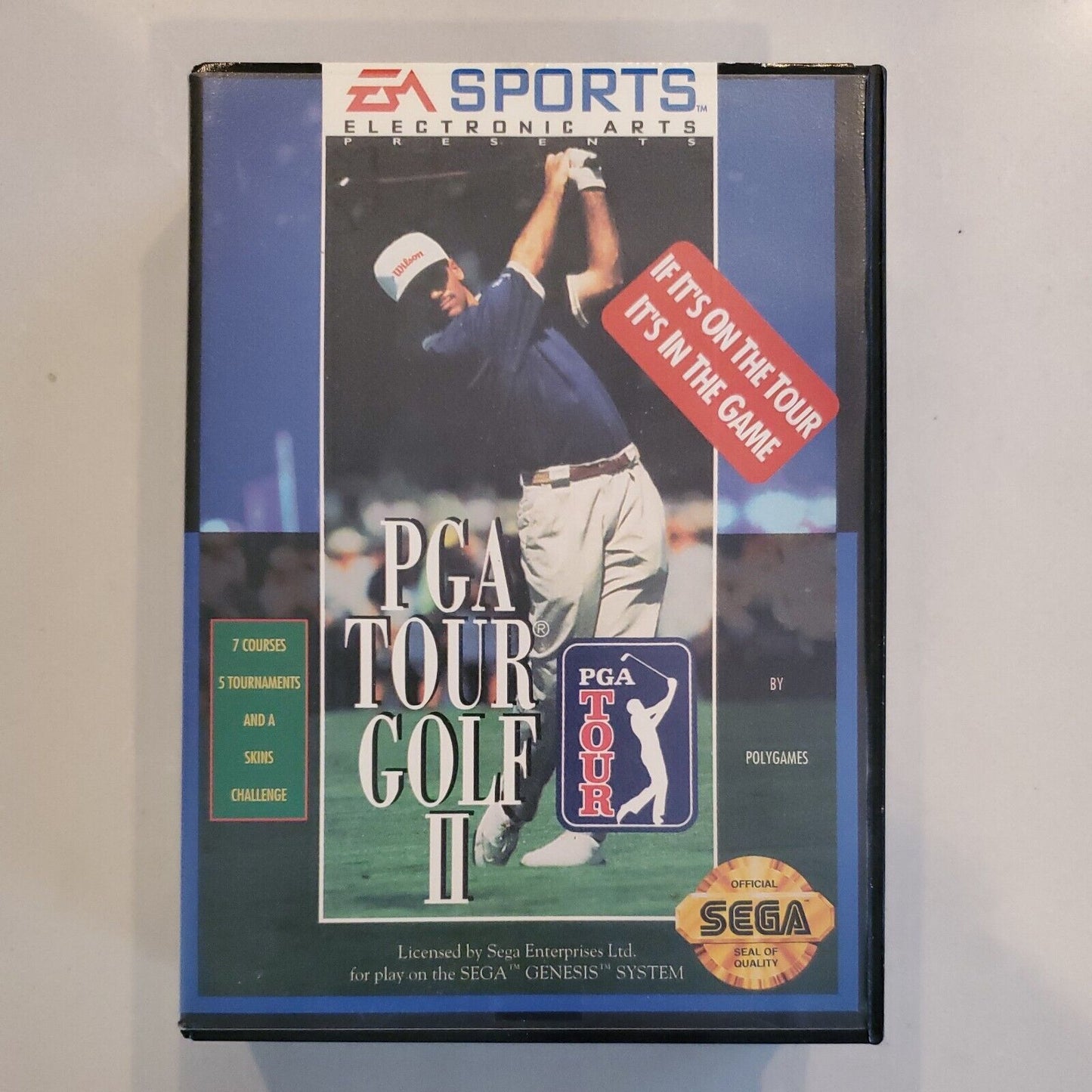 EA PGA Tour Golf II 2 (Sega Genesis, 1992) No Manual Tested Authentic