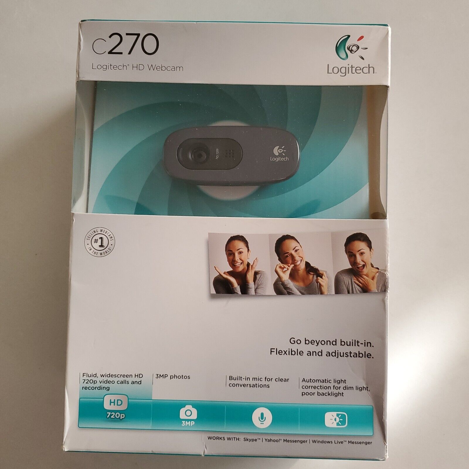 Logitech C270 HD Web Camera webcam (960-000694) Brand New Sealed