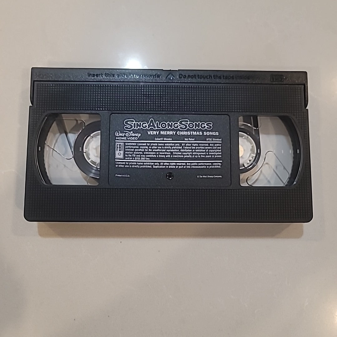 *Tested* VHS Disney's Sing Along Songs Very Merry Christmas Songs Volume Eight 8