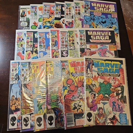 Marvel Saga #1-20 Comics Lot NM X-Men 1987