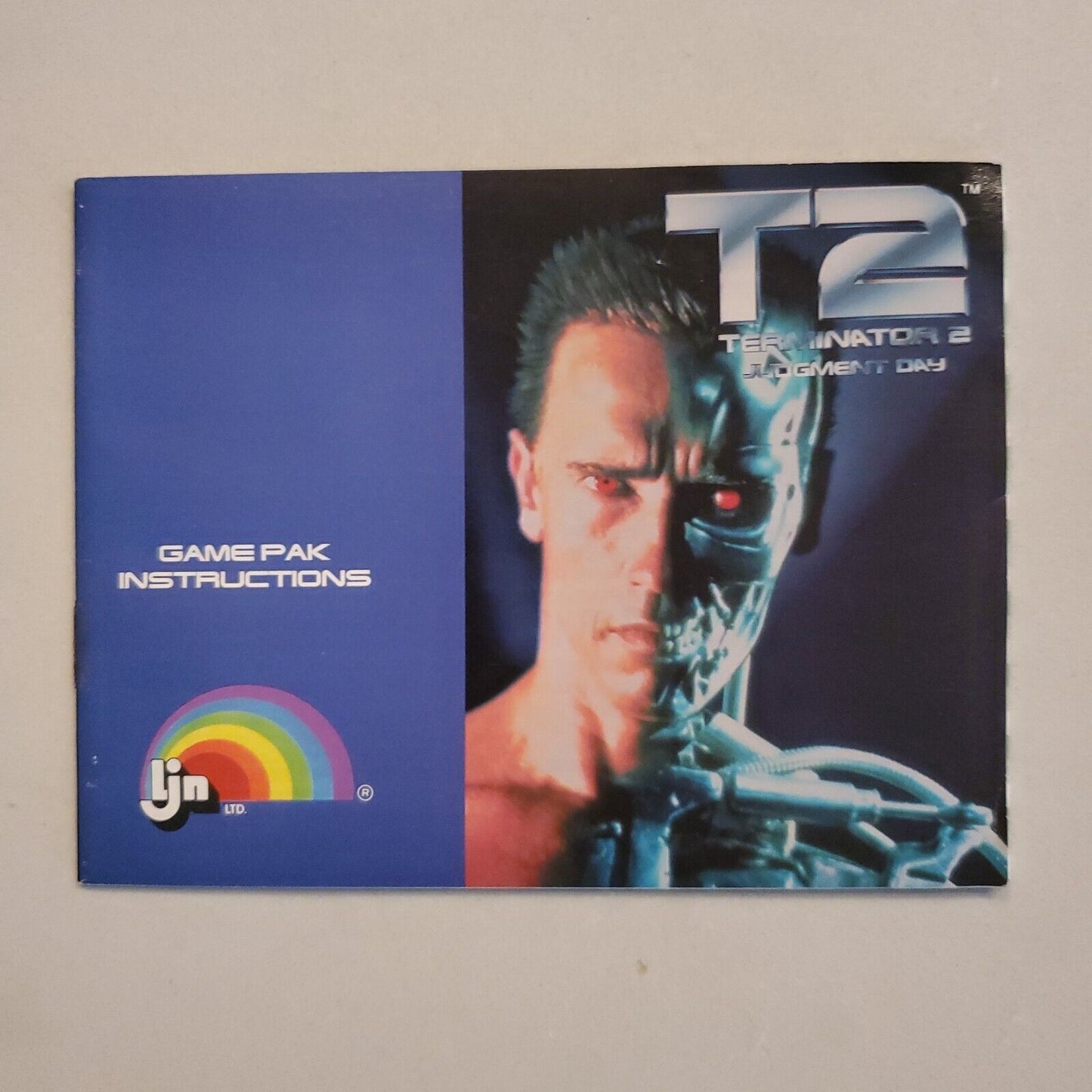 Terminator 2 T2 Judgement Day (Nintendo Nes) with Manual and Poster Authentic !