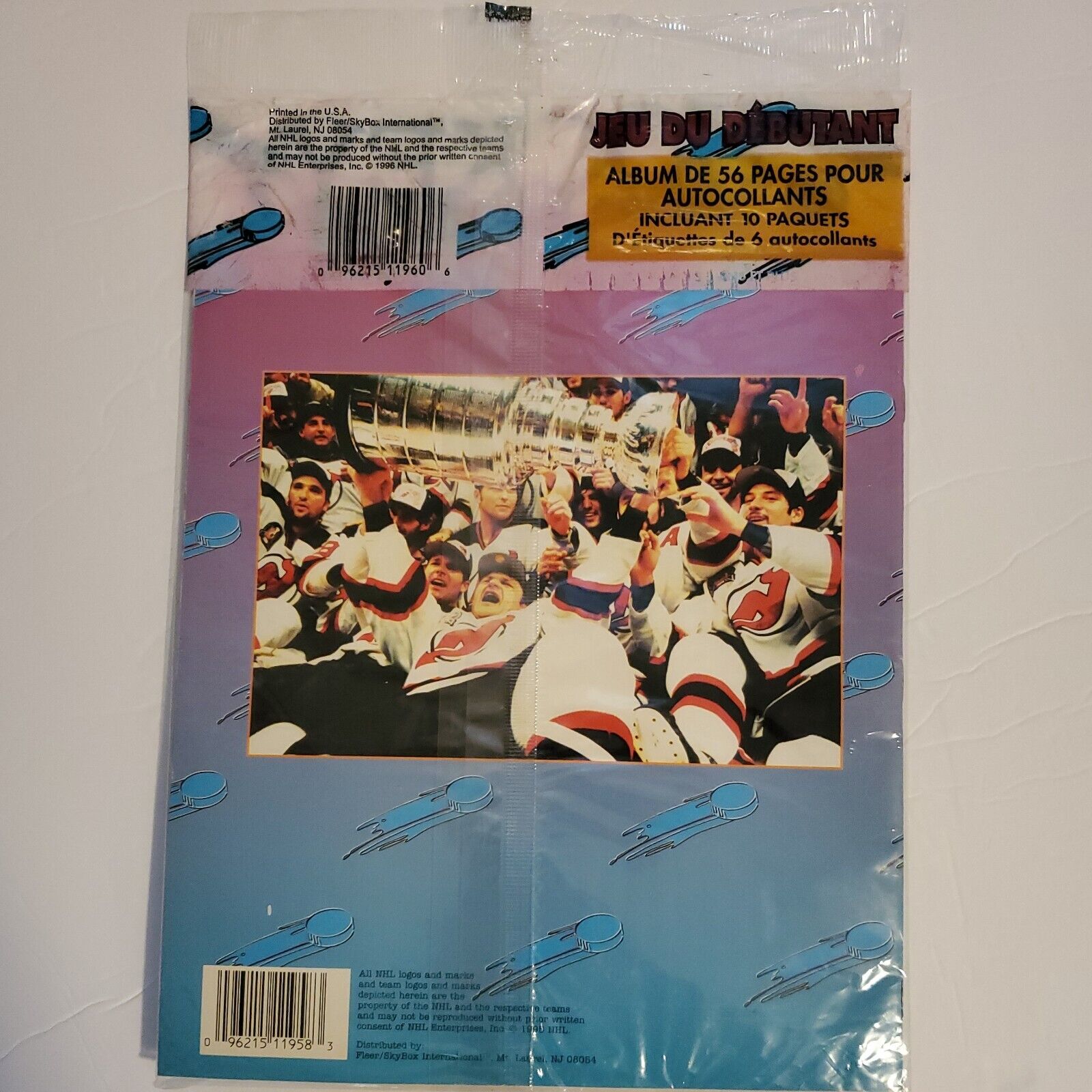 1995-96 Panini NHL Sticker Starter Set Album + 60 Stickers Factory Sealed