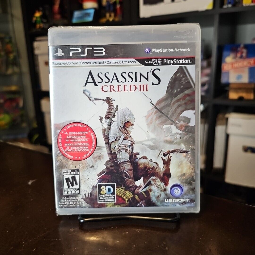 Assassins Creed III 3 Sony Playstation 3 PS3 NEW Factory Sealed Ubisoft