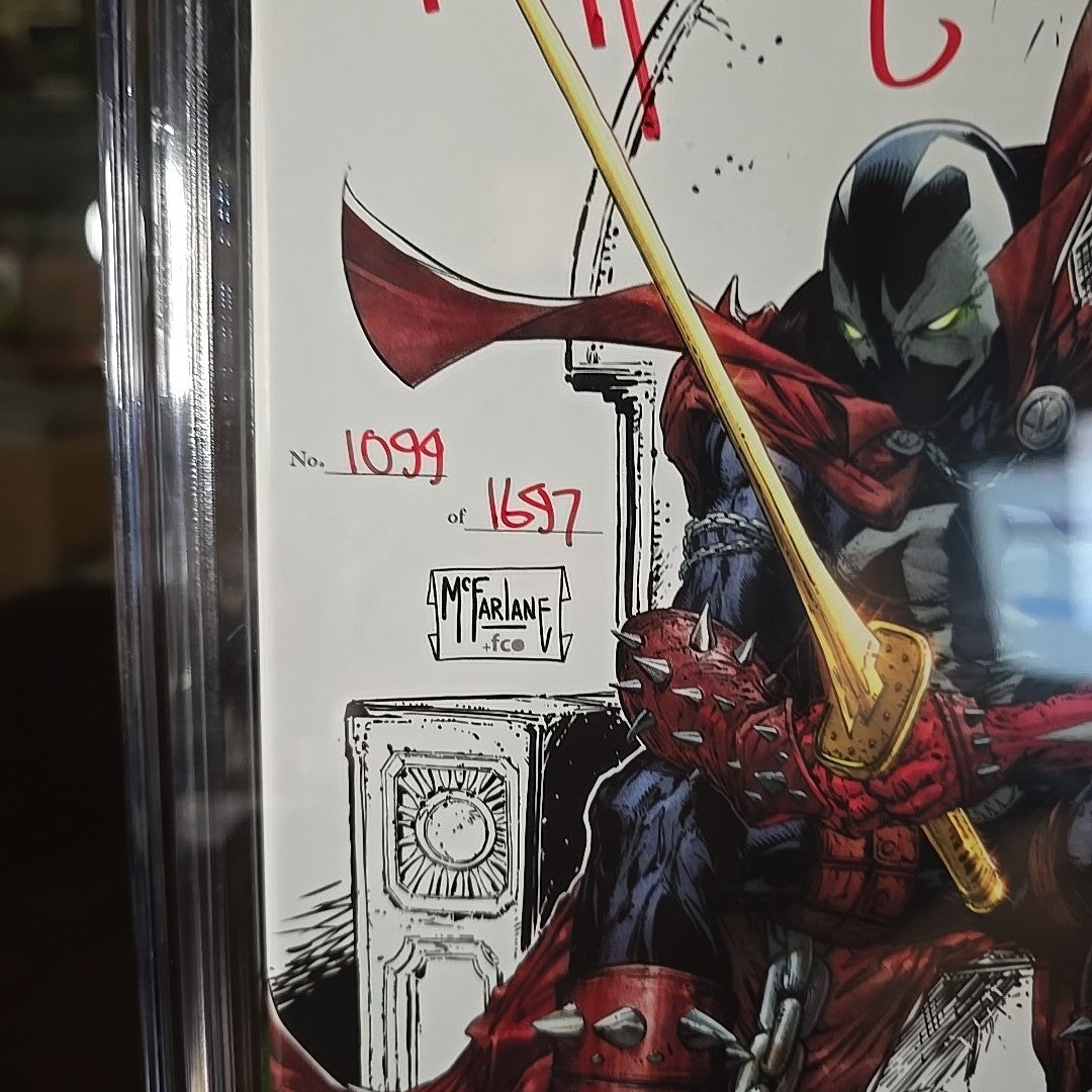 KING SPAWN #1 1:250 VARIANT CGC 9.8 SIGNED BY TODD MCFARLANE #1099/1697