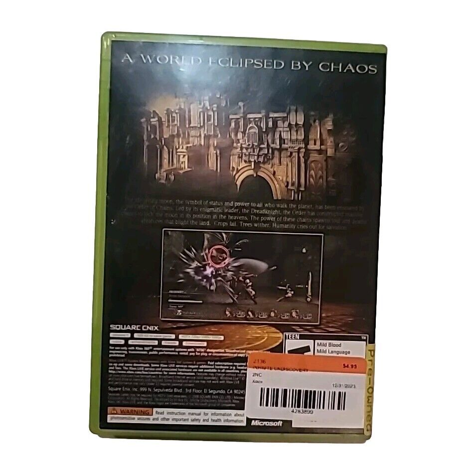 Infinite Undiscovery (Microsoft Xbox 360, 2008)