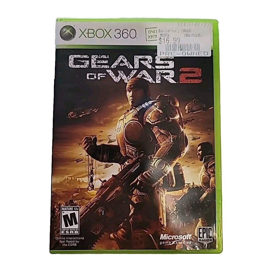 Gears of War (Microsoft Xbox 360, 2006) Complete Tested Disc Original Manual