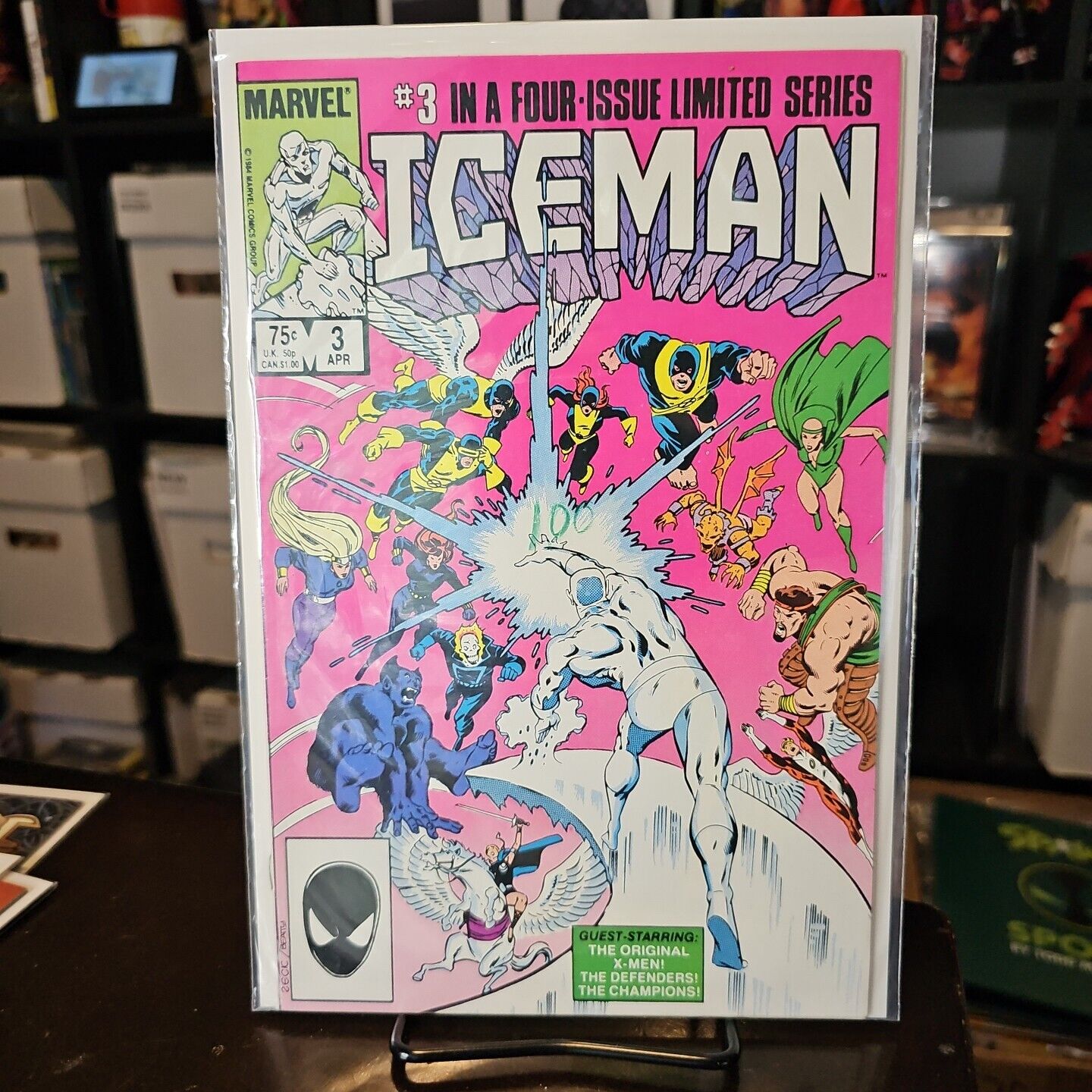 ICEMAN 1-3 1 2 3 1st Limited Mini-Series 1984 Marvel Comics VF