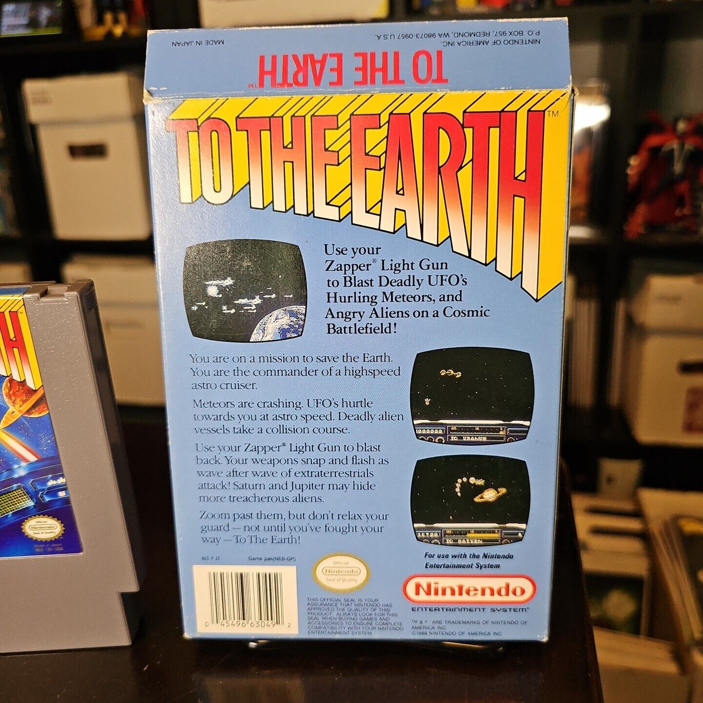 To the Earth (Nintendo Entertainment System, 1990) With VERY NICE BOX